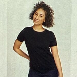 Woolx Liza crew neck tee- black